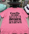 Put Those Fucking Coats Back On You Thought It Was Time To Shake Ass T-Shirt