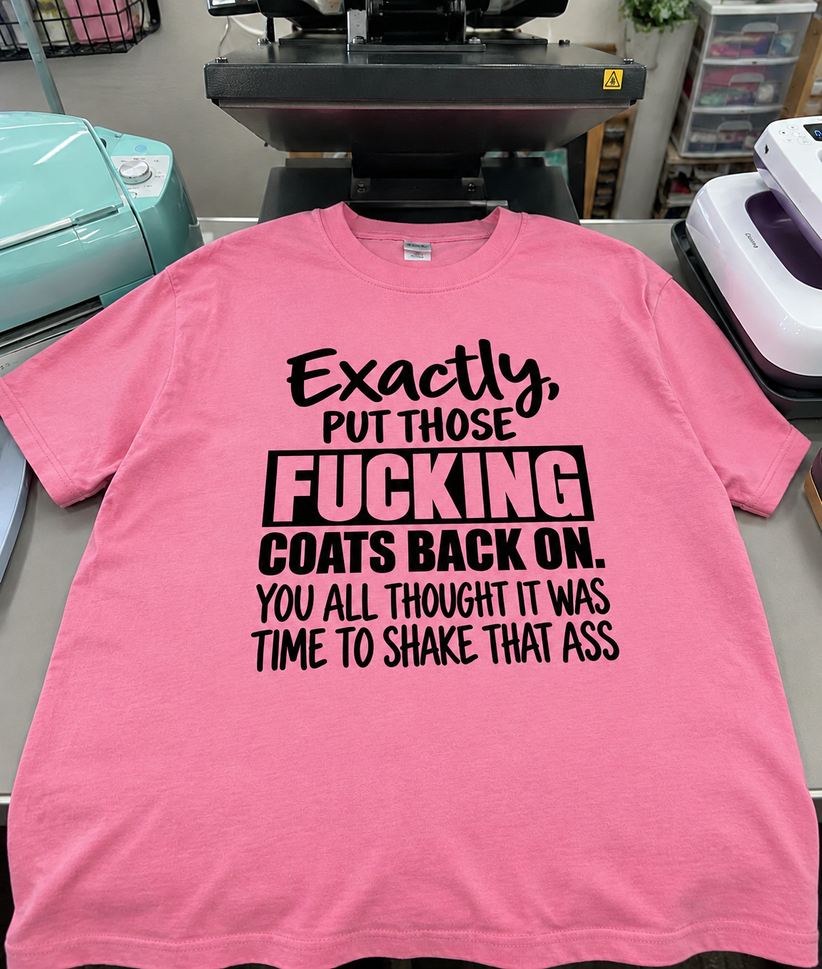 Put Those Fucking Coats Back On You Thought It Was Time To Shake Ass T-Shirt