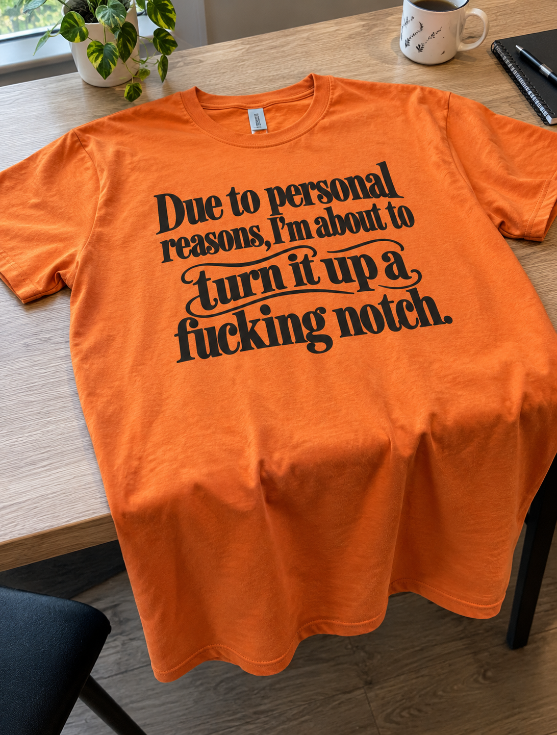 Due To Personal Reasons I'm About To Turn It Up A Fucking Notch T-Shirt