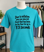 Due To Inflation The 5-Second Rule Is Now 7.3 Seconds T-Shirt