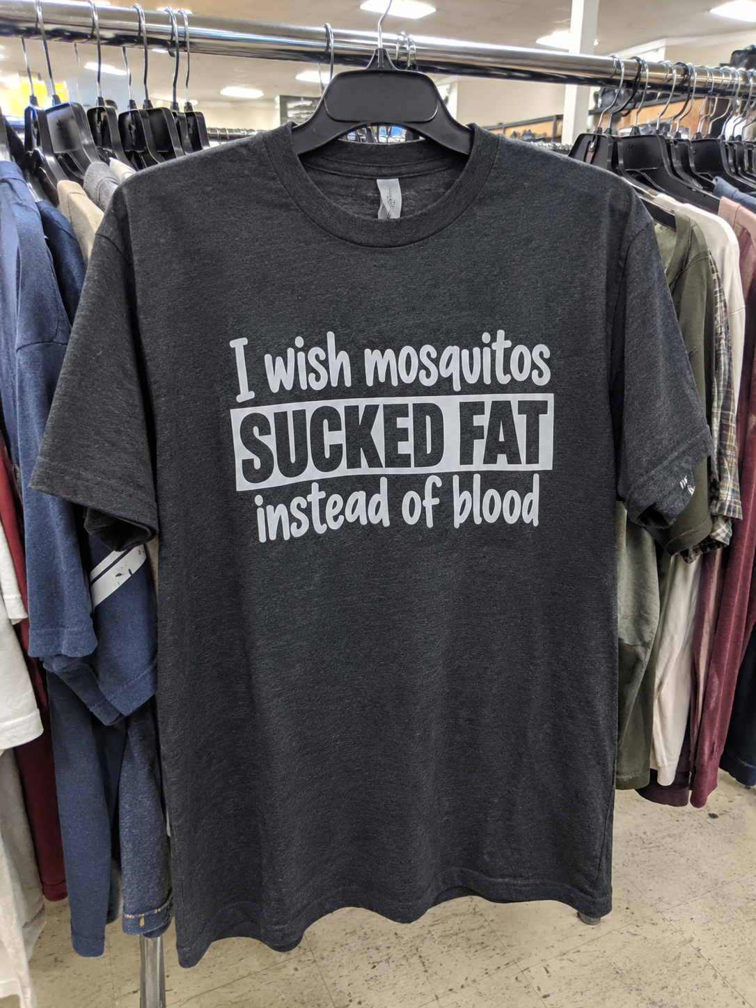 I Wish Mosquitoes Sucked Fat Instead Of Blood T-Shirt