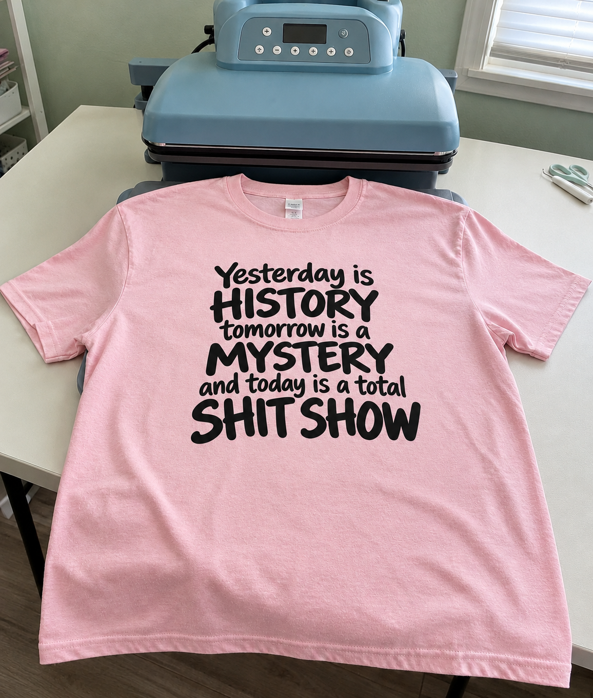 Yesterday's History Tomorrow's A Mystery Today's A Shit Show T-Shirt