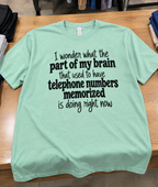 Whatever Happened To My Phone Number Memory T-Shirt