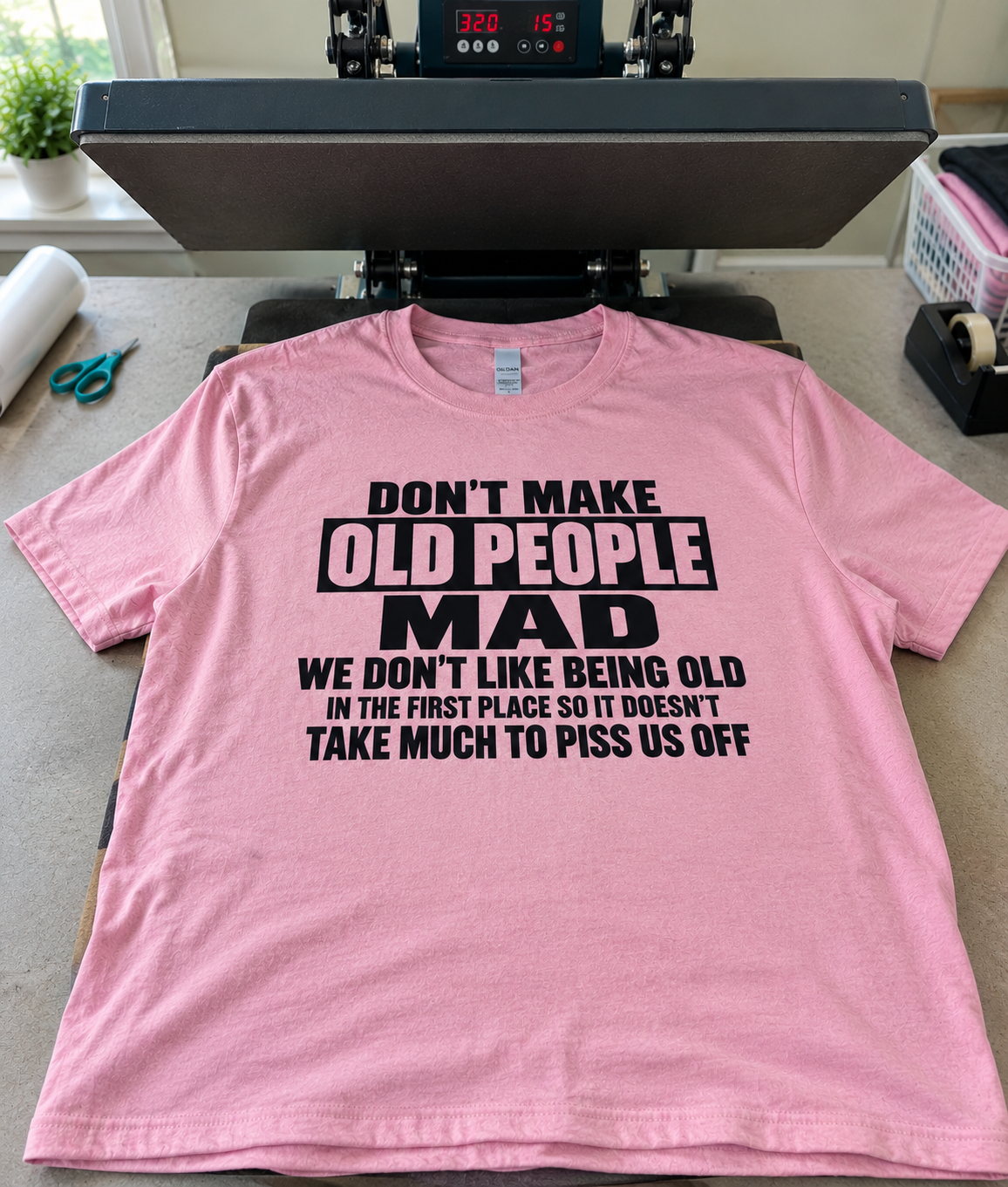 Don't Piss Off Old People We're Already Mad About Being Old T-Shirt