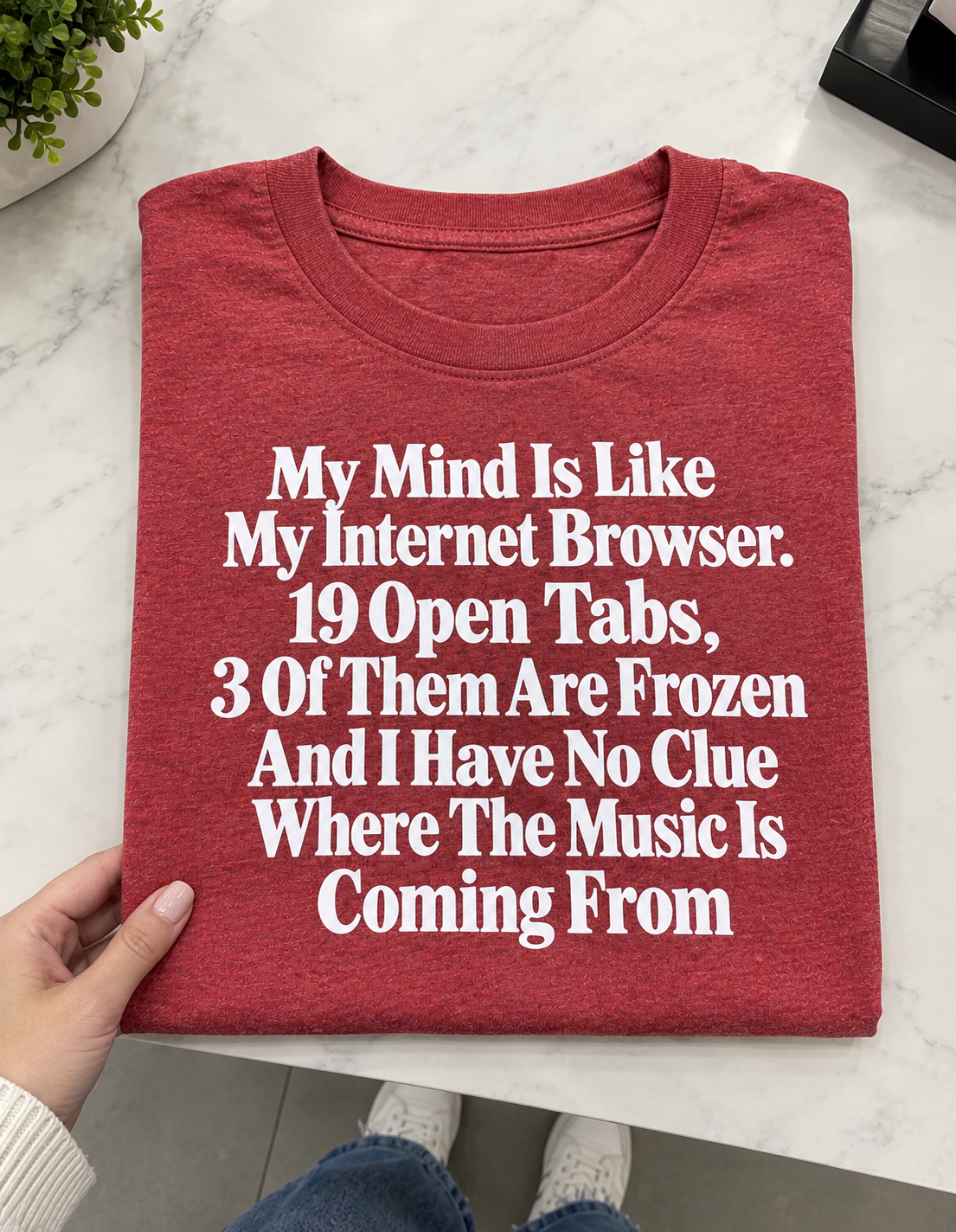 My Mind 19 Tabs Open 3 Frozen Music Somewhere T-Shirt