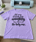 All My Friends Are Naughty I'm The Holy One T-Shirt