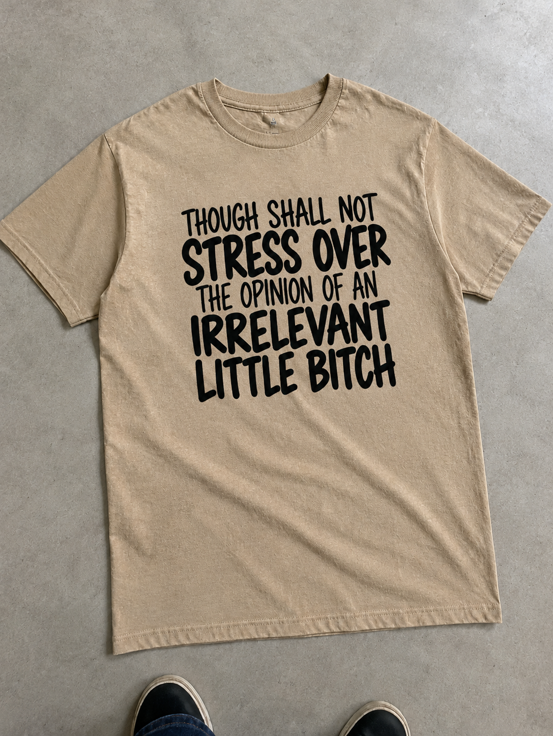 Thou Shalt Not Stress Over An Irrelevant Little Bitch T-Shirt