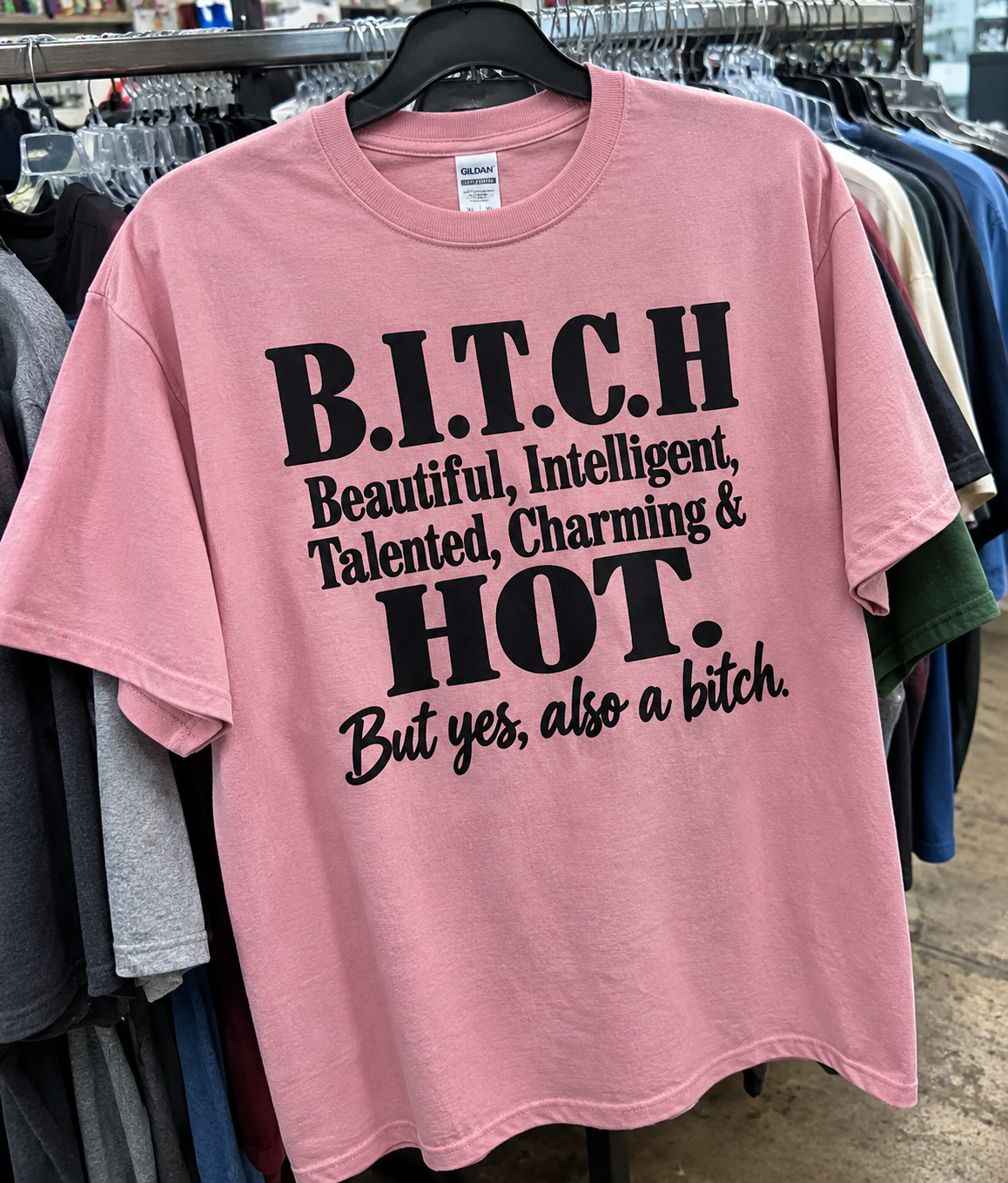 B.I.T.C.H. Beautiful Intelligent Talented Charming & Hot But Yes Also A Bitch T-Shirt