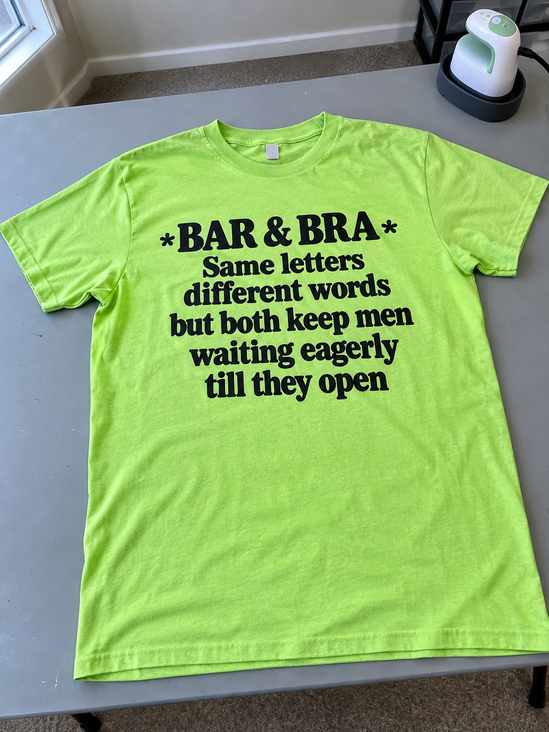 Bar & Bra Same Letters, Different Words But Both Keep Men Waiting Eagerly Till They Open T-Shirt
