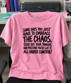 Embrace The Chaos And Pretend You're In Control T-Shirt