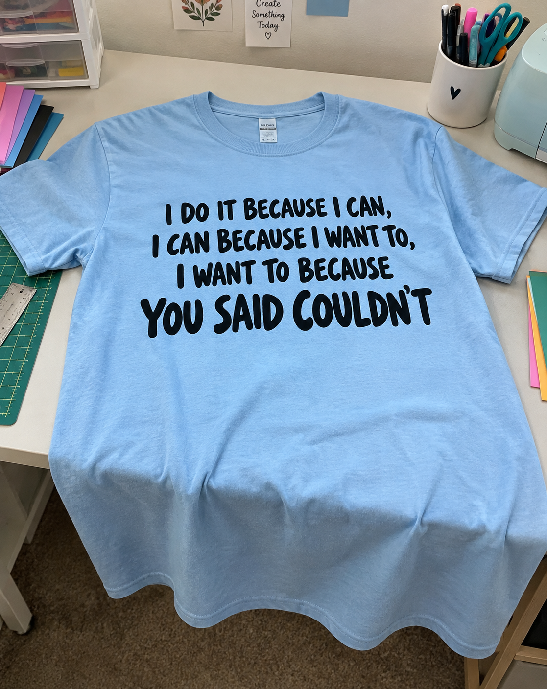 I Do It Because I Can I Can Because I Want To I Want To Because You Said I Couldn't T-Shirt