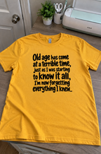 Just As I Knew It All I Started Forgetting Everything T-Shirt