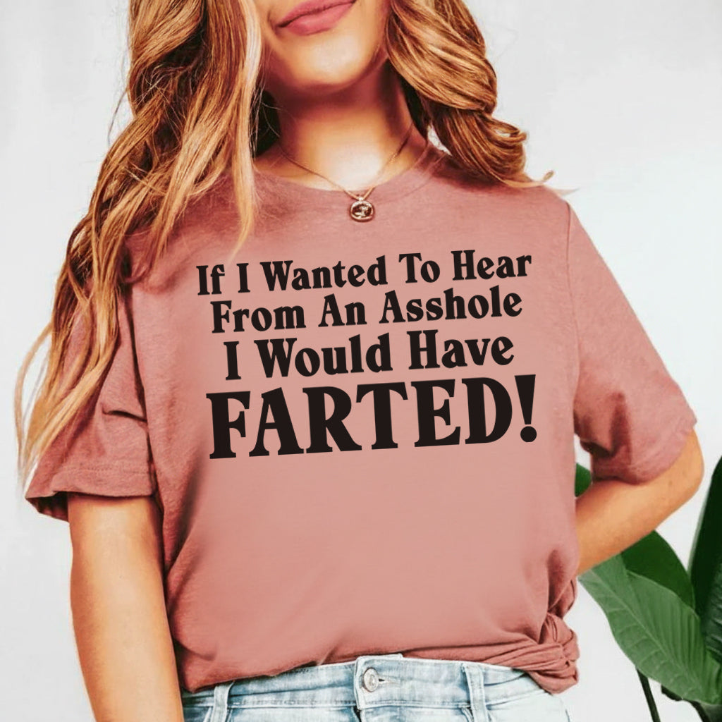 If I Wanted To Hear From An Asshole I Would Have Farted T-Shirt